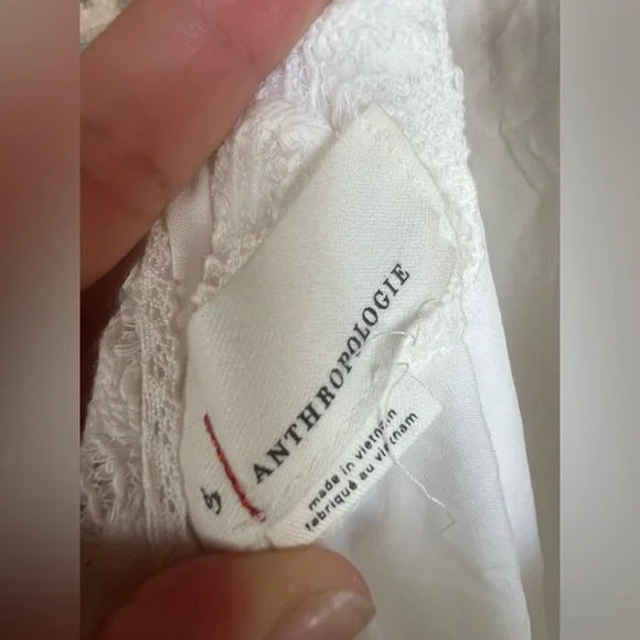 Anthropologie Ruffled Crochet Midi Dress - Picture 8 of 11